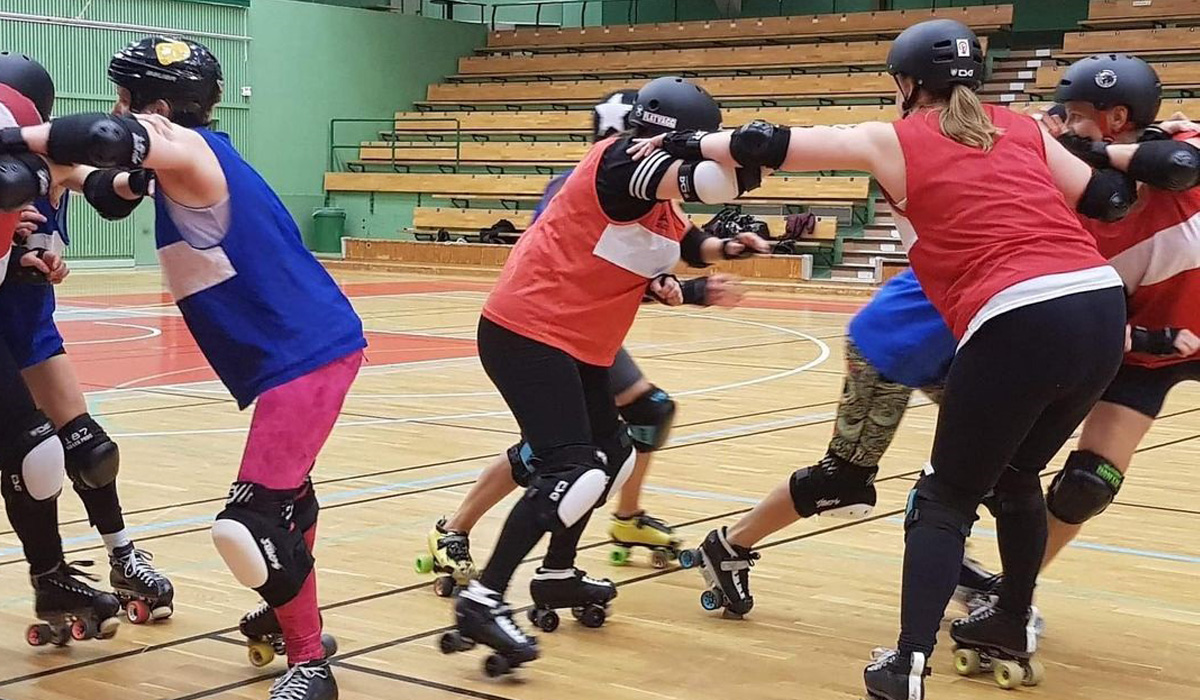 Dekorativ bild av Roller Derby