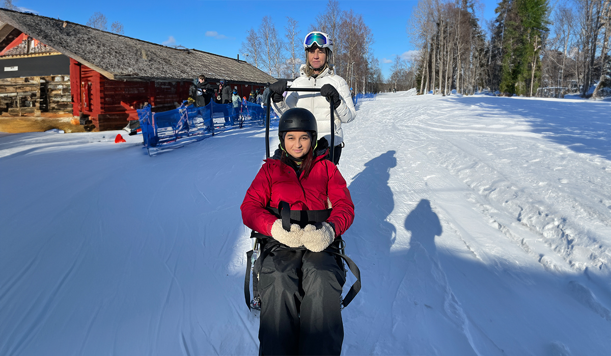 En person som åker Jetski